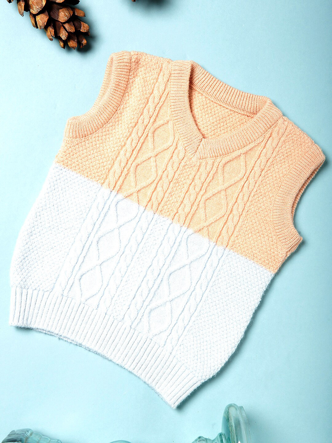 MiArcus Kids Colorblocked Sleeveless Sweater Vest