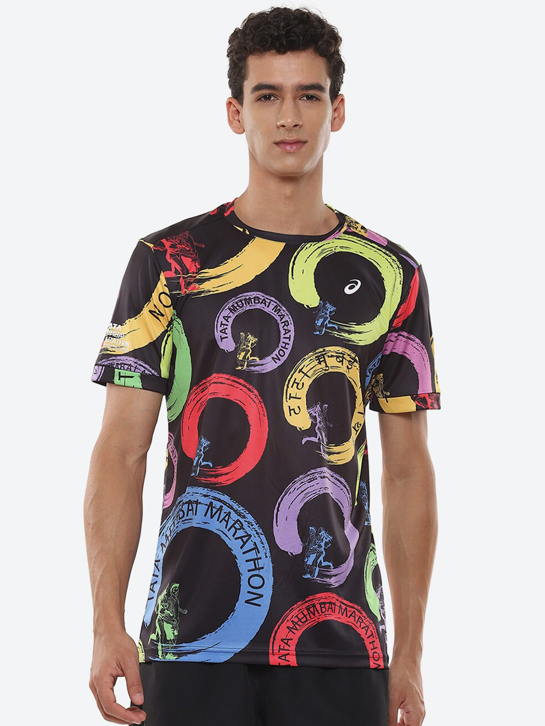 ASICS Men Black TMM 2024 SM Graphic SS T-Shirt