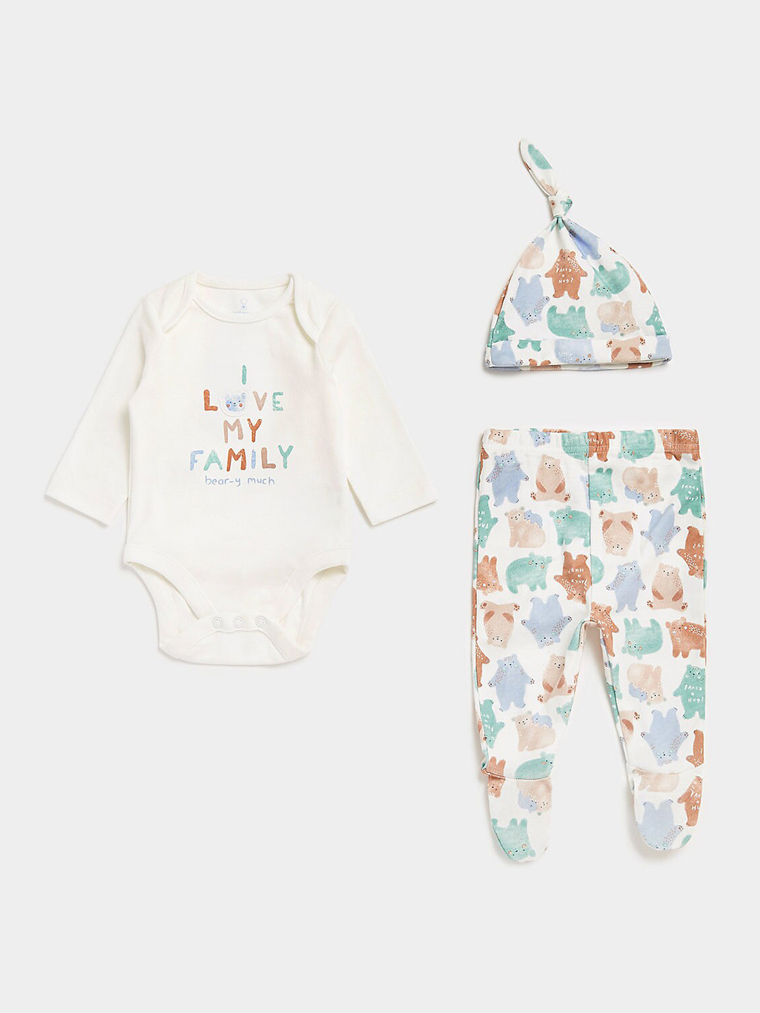 mothercare Kids Printed Pure Cotton Top & Leggings