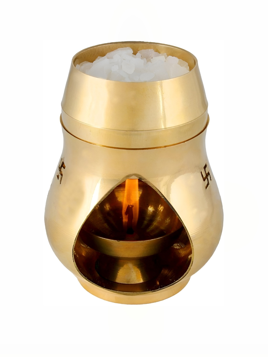 Navyaksh Gold Toned Brass Pooja Essentials