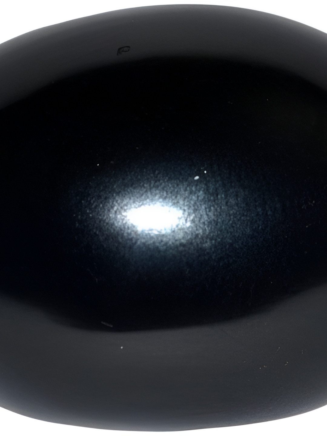 Navyaksh Shaligram Black Metal Metallic Prayer Room Small Showpiece - 4.3 Inches