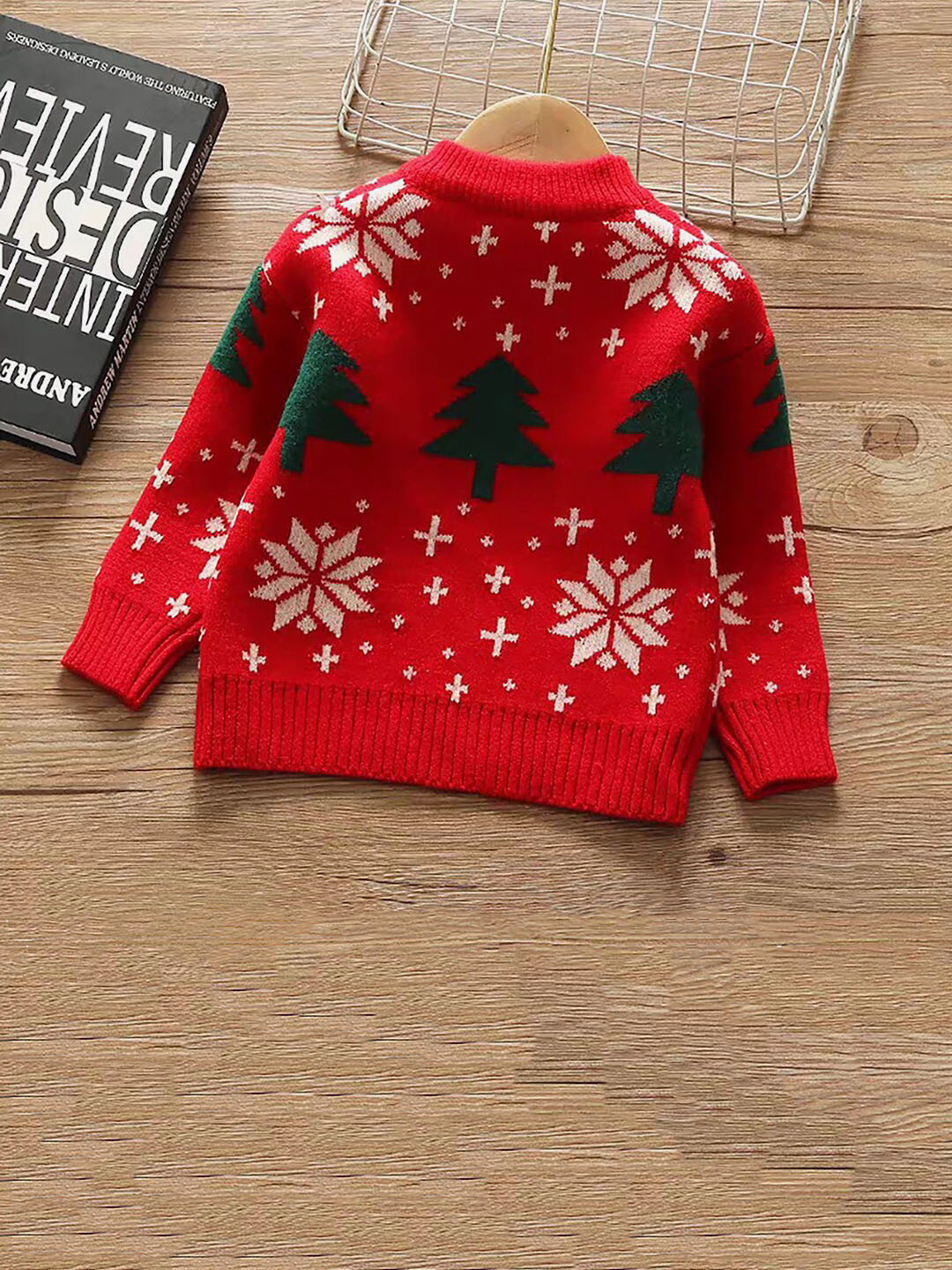 Little Surprise Box LLP Kids Conversational Printed Christmas Pullover Sweater
