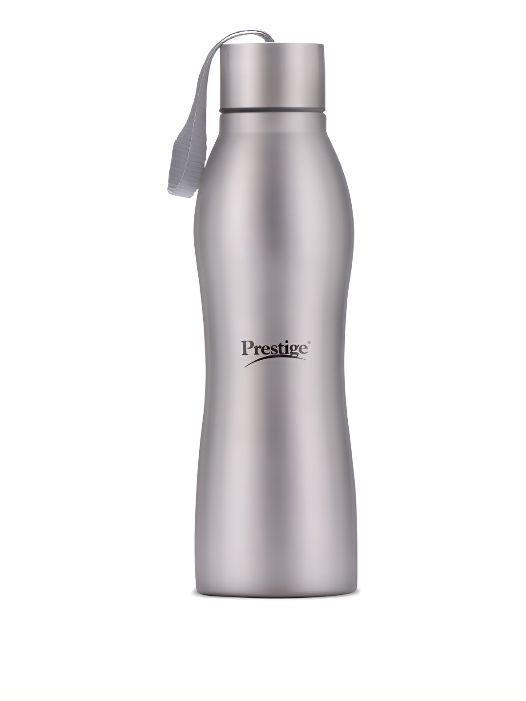 Prestige PSWBC 07 Silver Brand Logo Stainless Steel Carrying Loop Water Bottle - 750ml