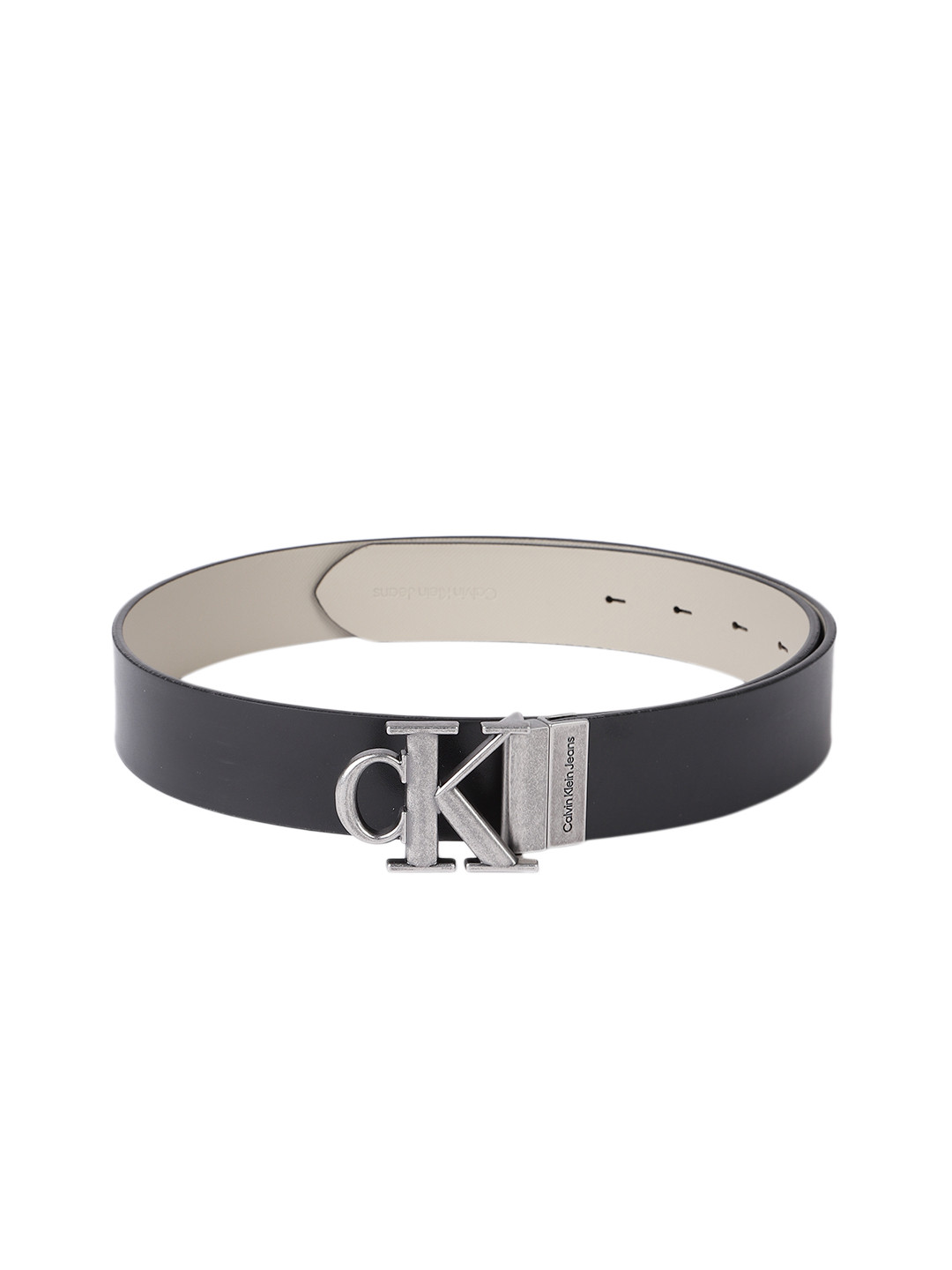 white calvin klein belt