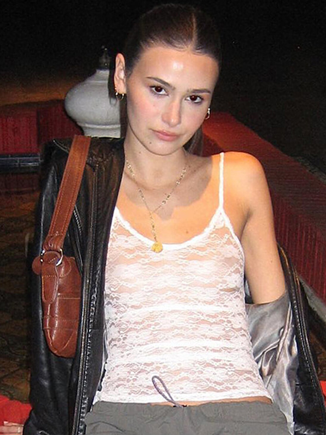 LULU & SKY White Floral Lace Crop Top