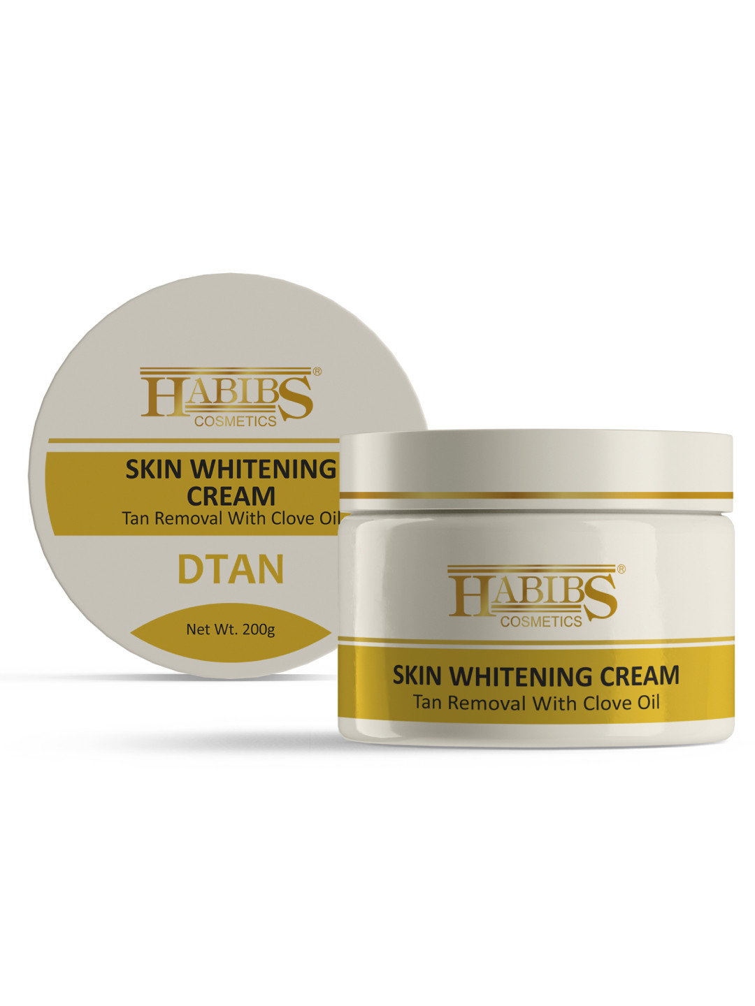 HABIBS Tan Removal & Skin Whitening Cream with Clove Oil - 200 g