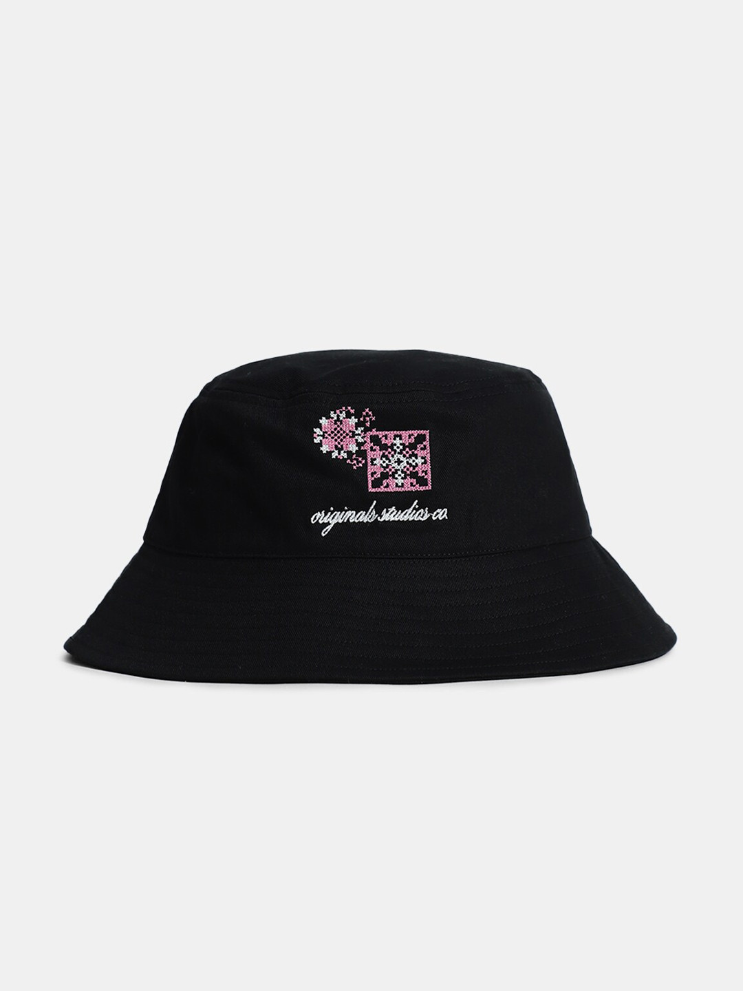 Jack & Jones Men Embroidered Cotton Bucket Hat