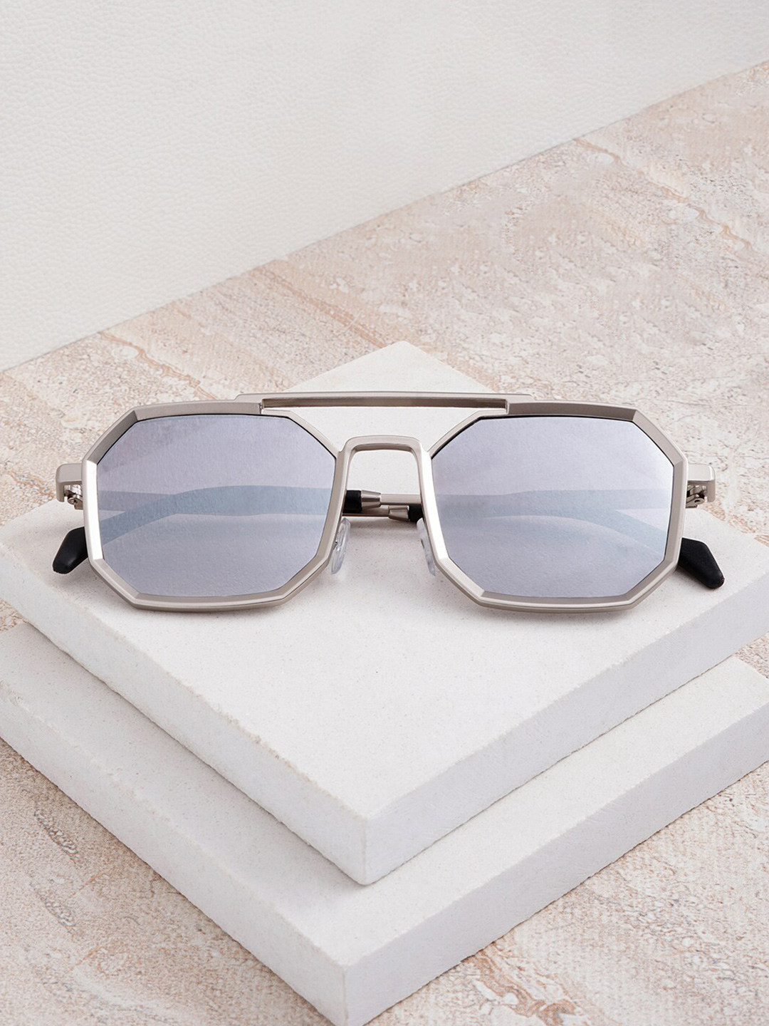 JOKER & WITCH Men Rectangular Sunglasses with UV Protected Lens JWSG128