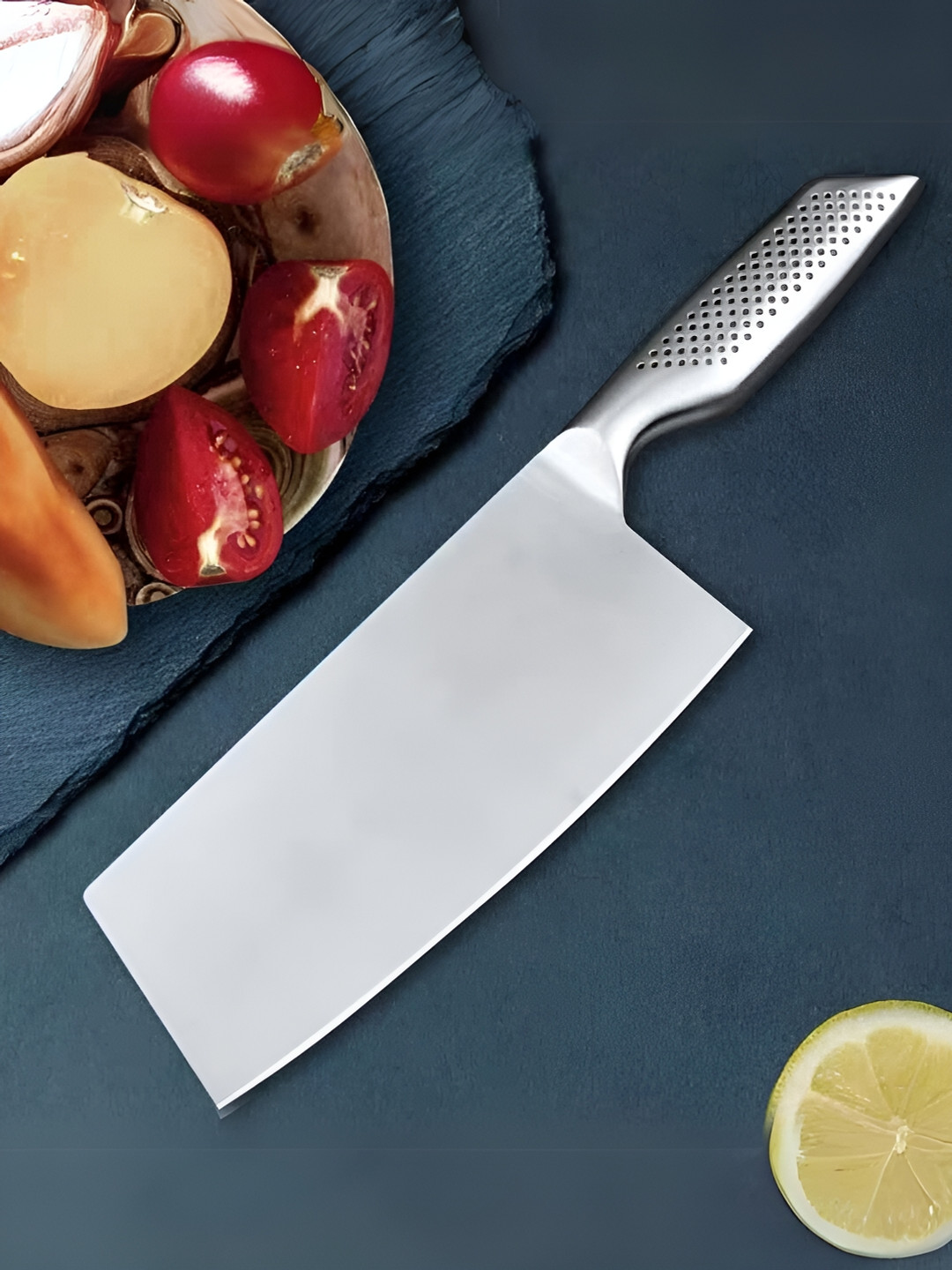 YELONA Silver Toned Steel Stainless Steel Knife