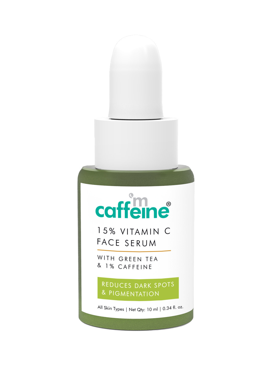 MCaffeine 15% Vitamin C & Green Tea Serum Reduce Dark Spots & Pigmentation - 10ml