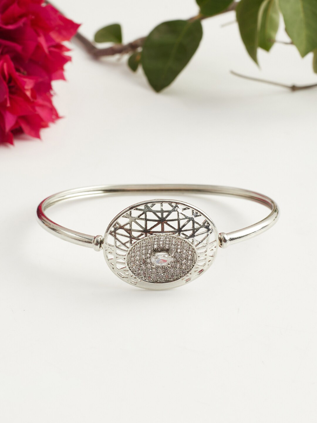 Sparkling Elegance Radiant Round Cz Bracelet