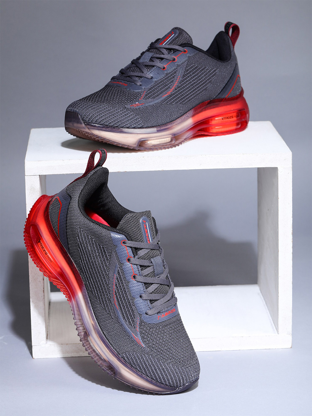 ABROS Men COURAGE Textured Lace Up Running Shoes