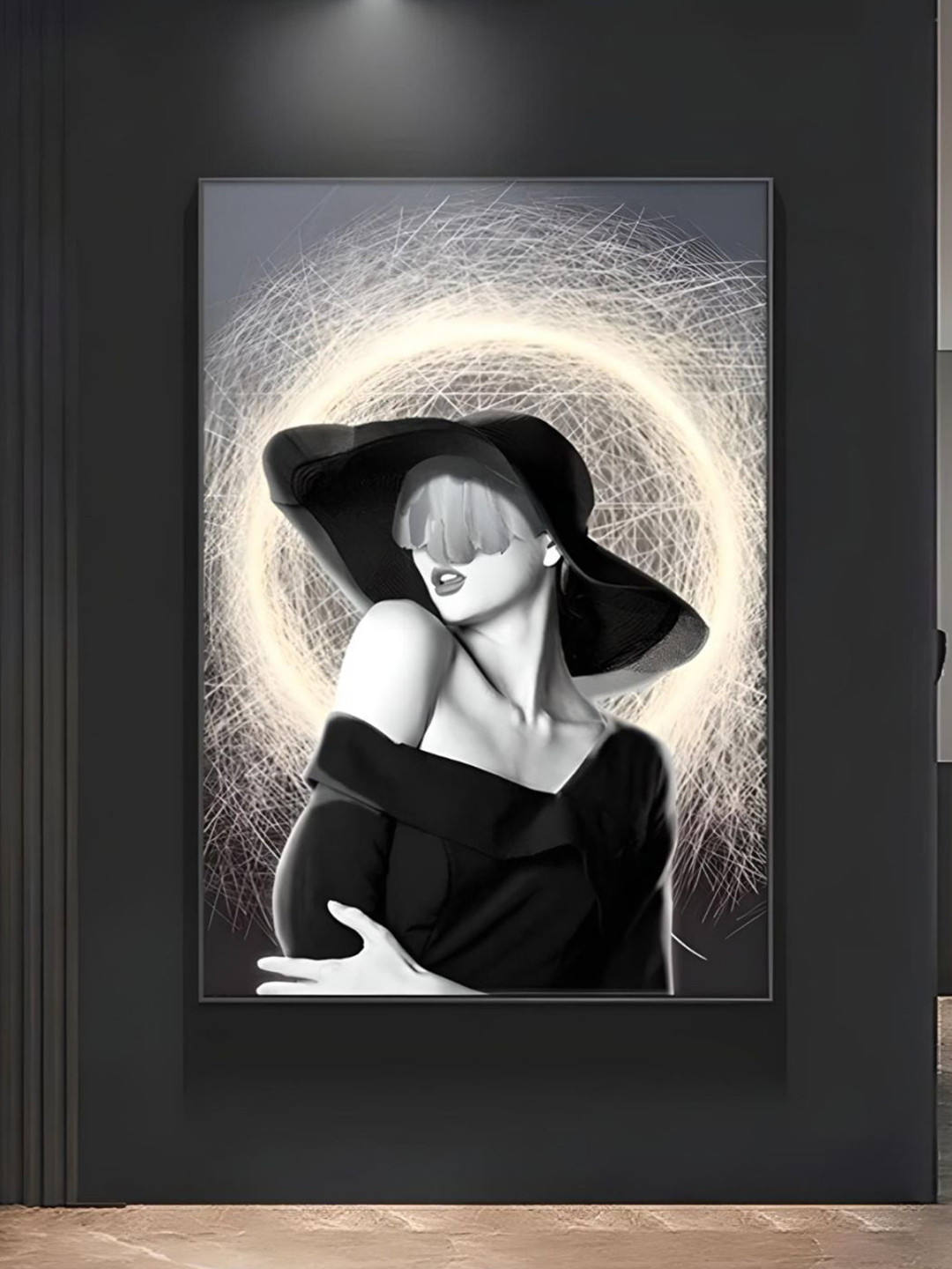 THE HANDMADE FLAIR Abstract Girl Canvas Wall Rectangle Paintings Wall Art -30 x 40 In