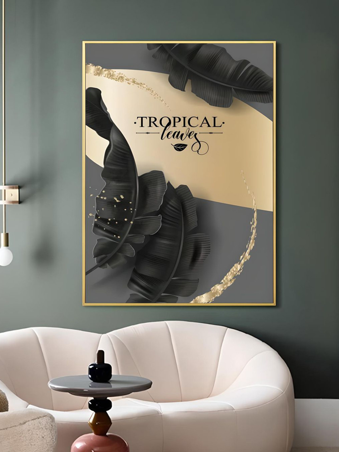 THE HANDMADE FLAIR Tropical Botany Wood Wall Rectangle Paintings Wall Art - 40 x 30 In