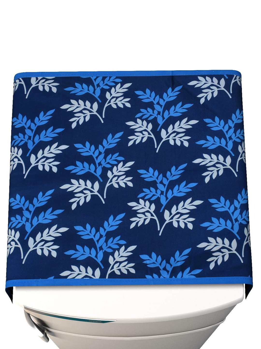 Dakshya Industries Blue Printed Refrigerator Covers