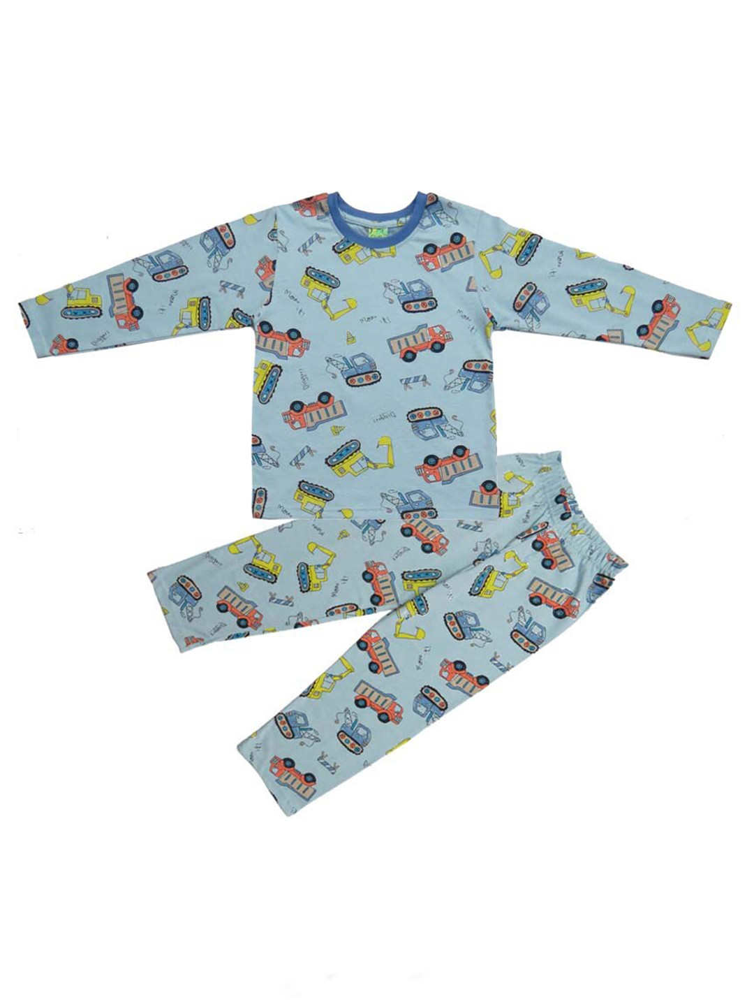 Clothe Funn Boys Vehicle Printed T-shirt With Pyjamas