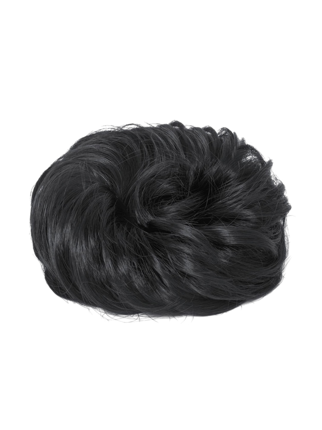 FIMBUL Messy Curly Hair Bun Scrunchie - Black 4