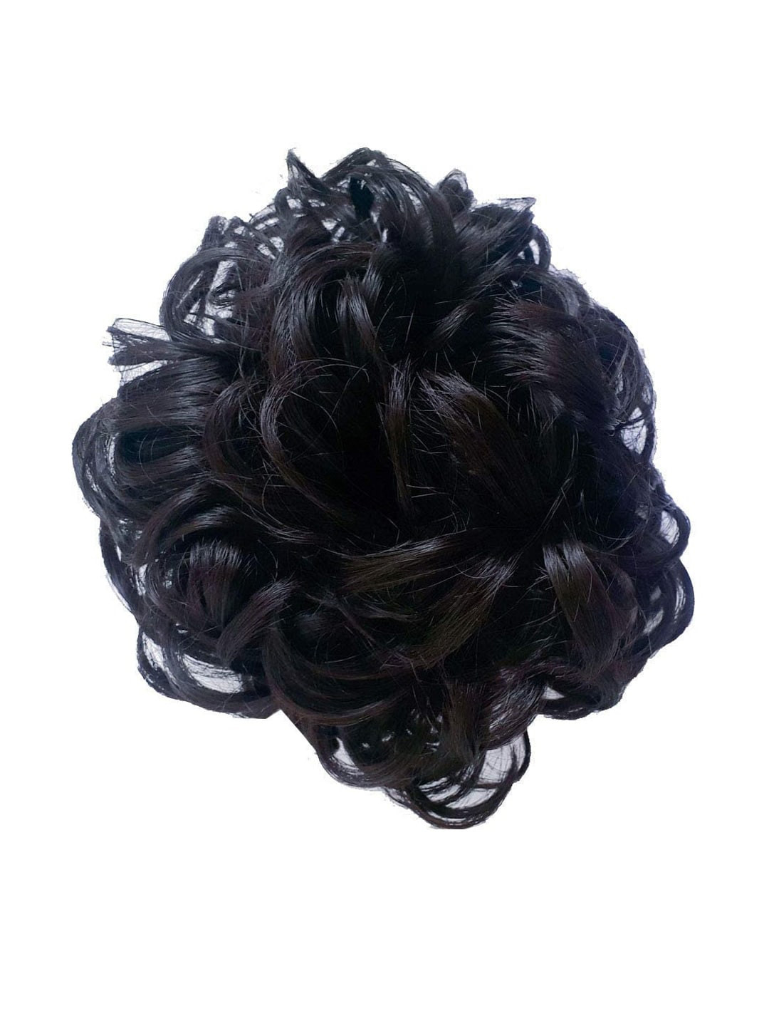 FIMBUL Messy Curly Hair Bun Extension - Black