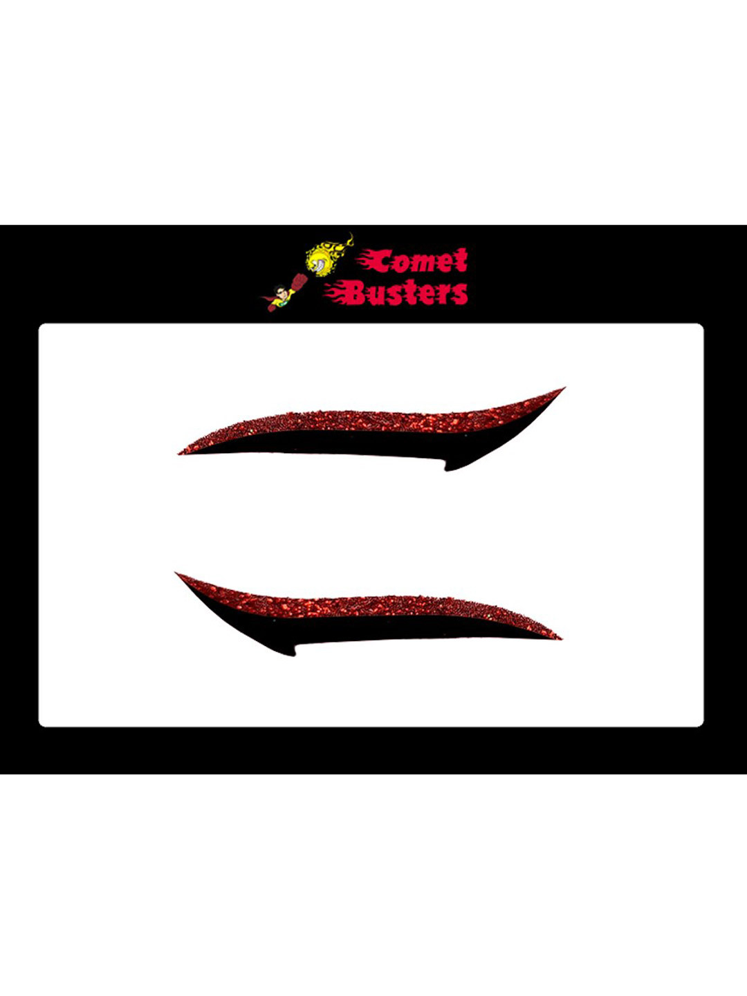 Comet Busters Glitter Eyeliner Stickers - Red 02