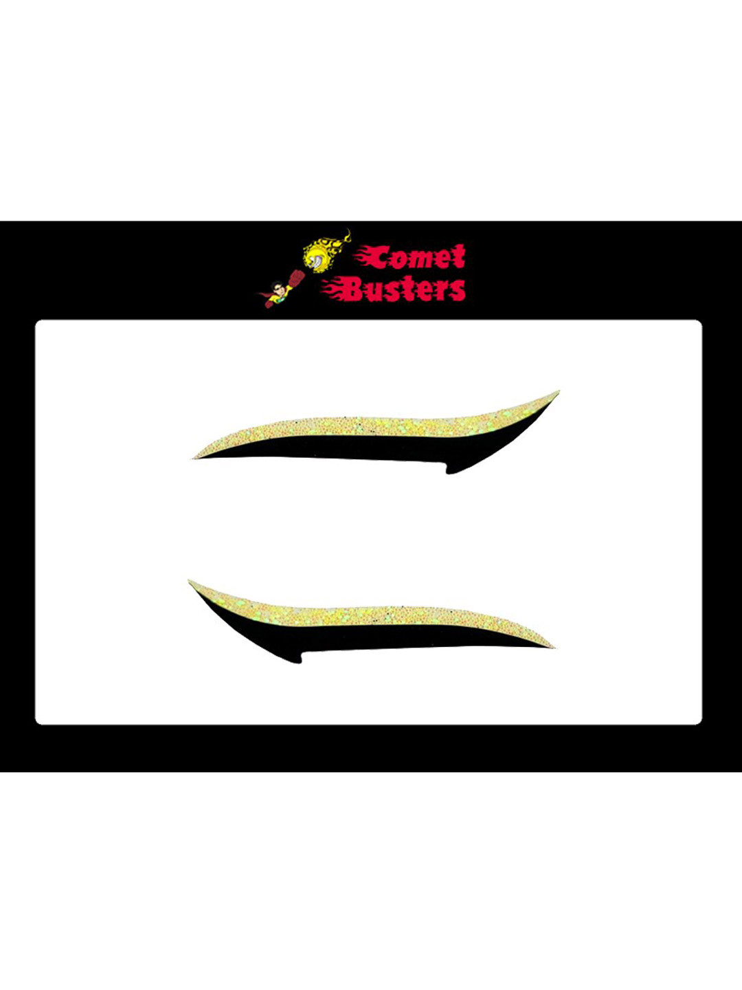 Comet Busters Glitter Eyeliner Stickers - Yellow & Black