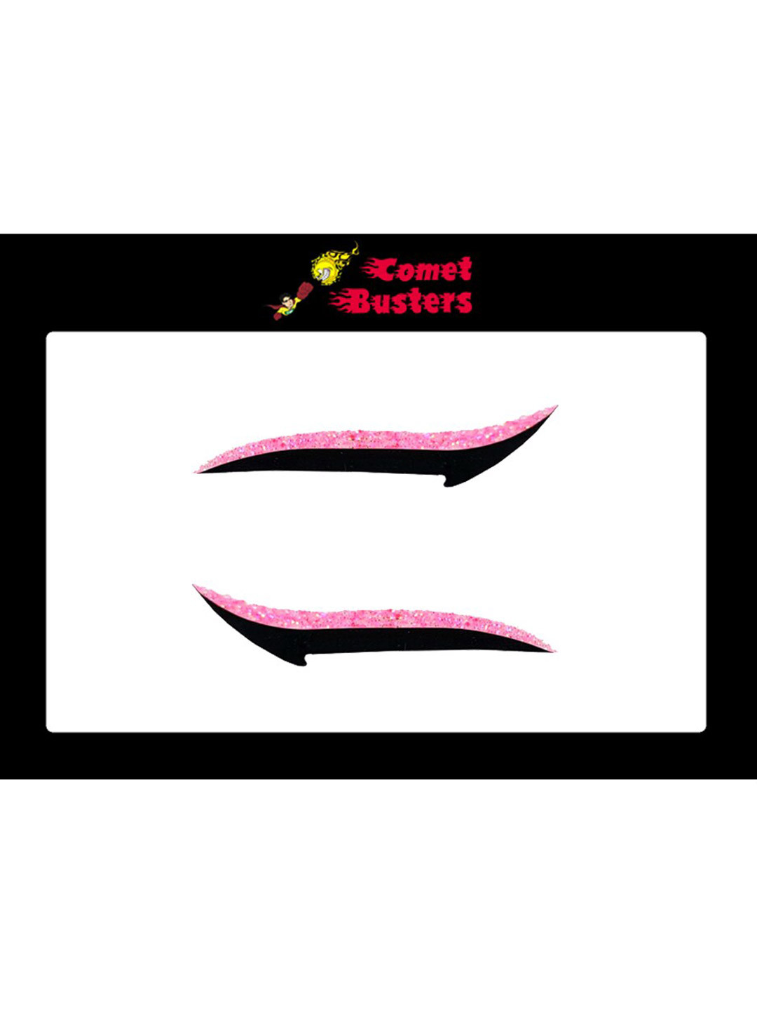 Comet Busters Glitter Eyeliner Stickers - Pink & Black