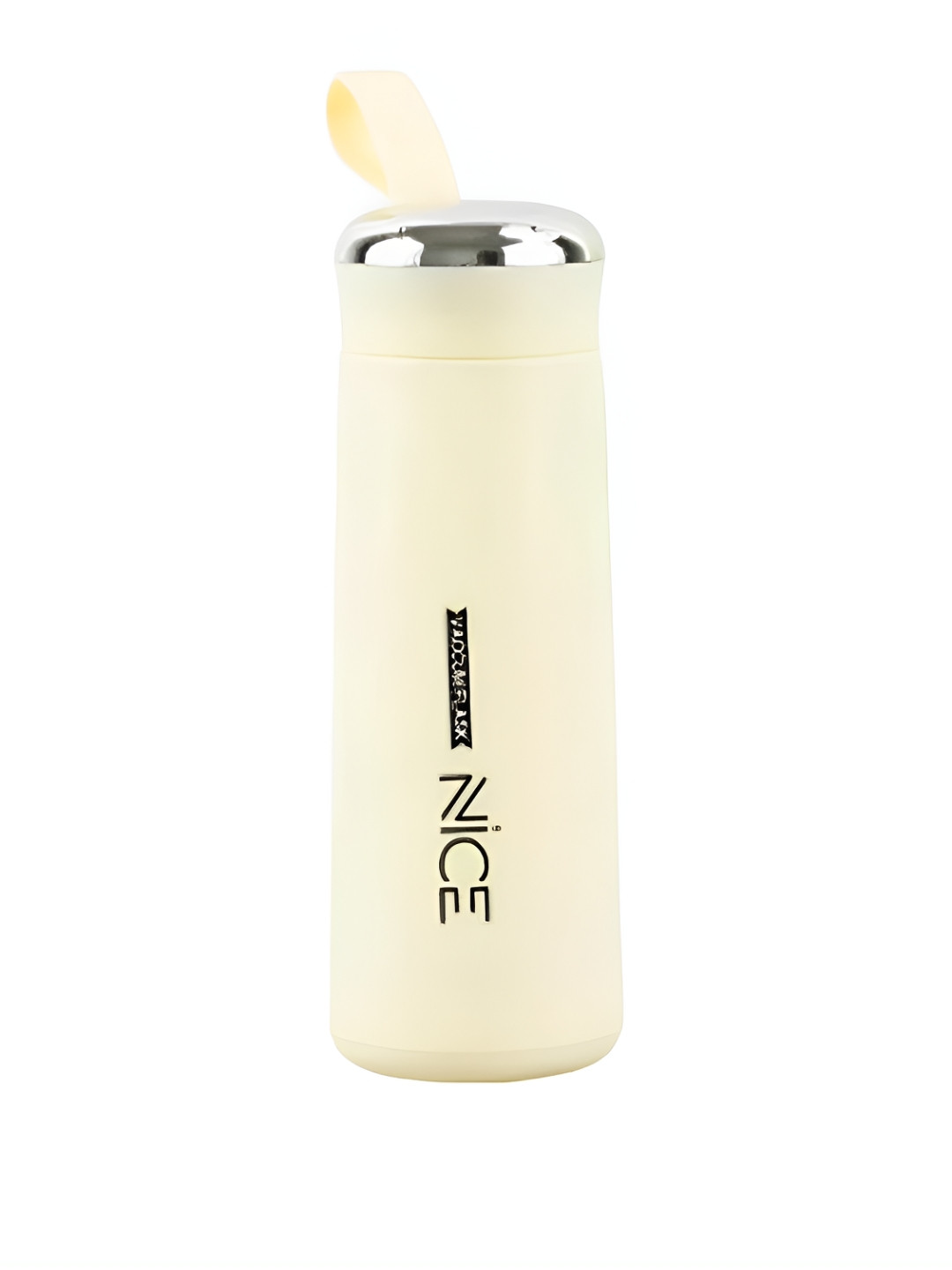 WELOUR Off White Glass BPA Free Water Bottle 450 ml