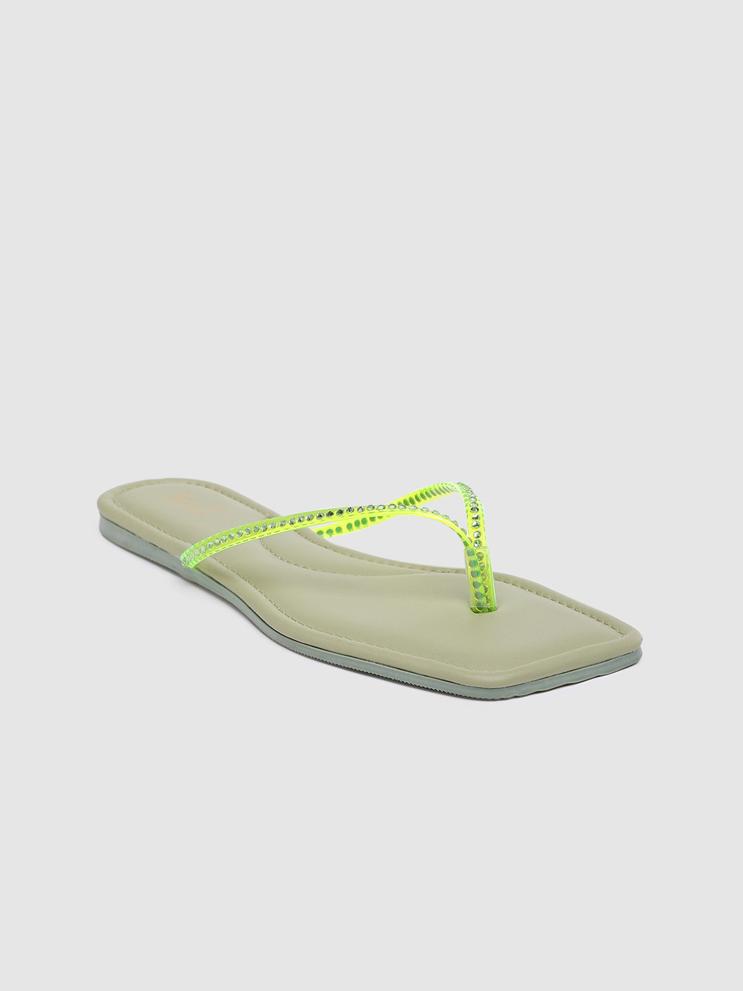 Inc 5 Women Embellished Open Toe Flats