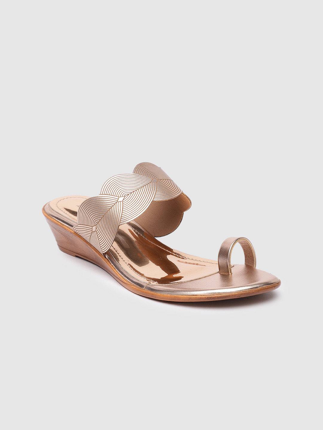 Inc 5 Rose Embellished Open Toe Wedges