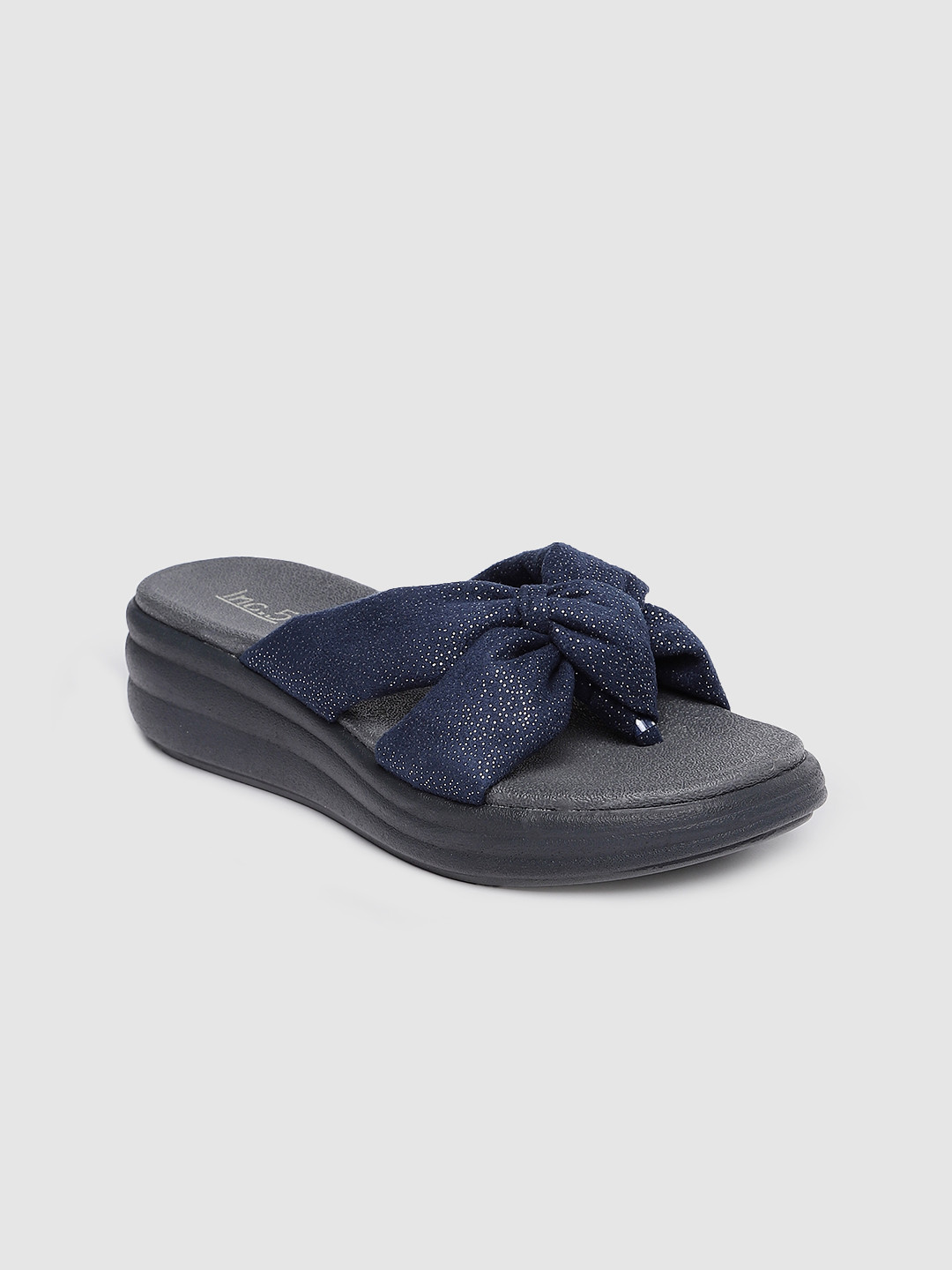 Inc 5 Women Metallic Abstract Print Comfort Sandals