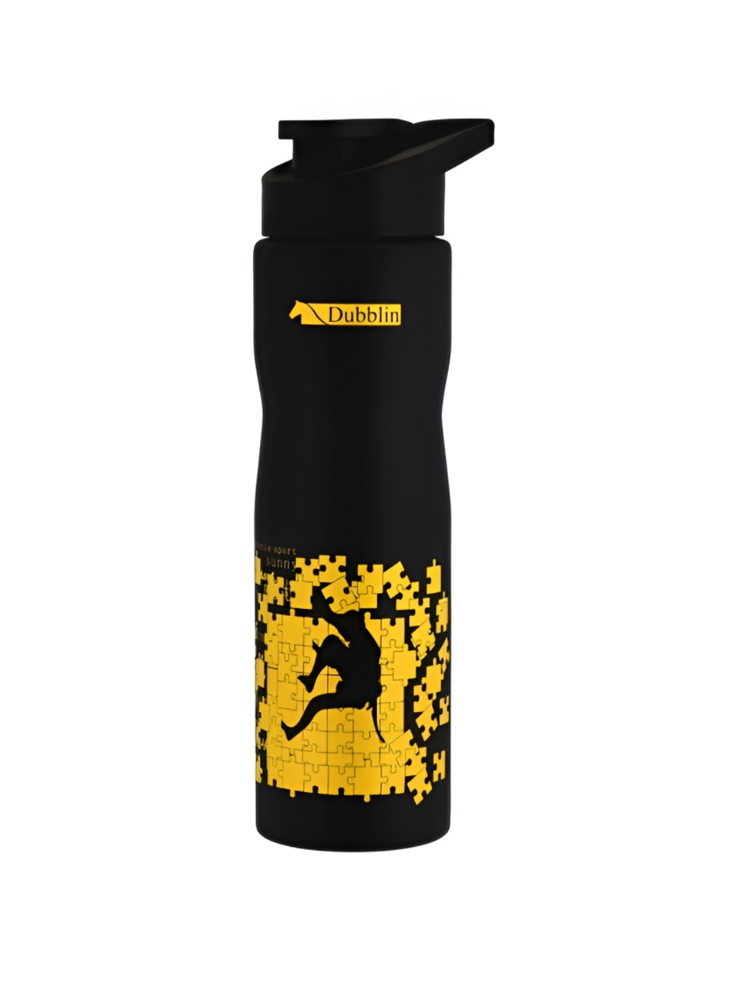 Dubblin Adventure Yellow Conversational Stainless Steel Single Wall Vacuum Sipper - 750ml