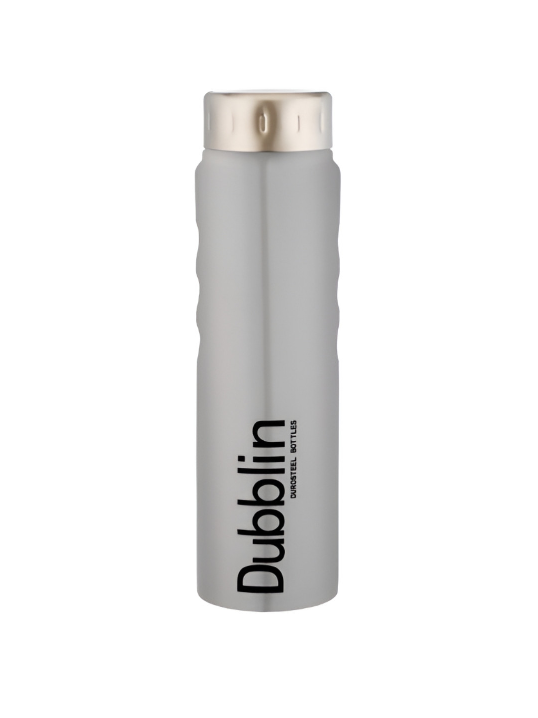 Dubblin Ice cube Grey & Silver Toned Stainless Steel BPA Free Water Bottle 1L