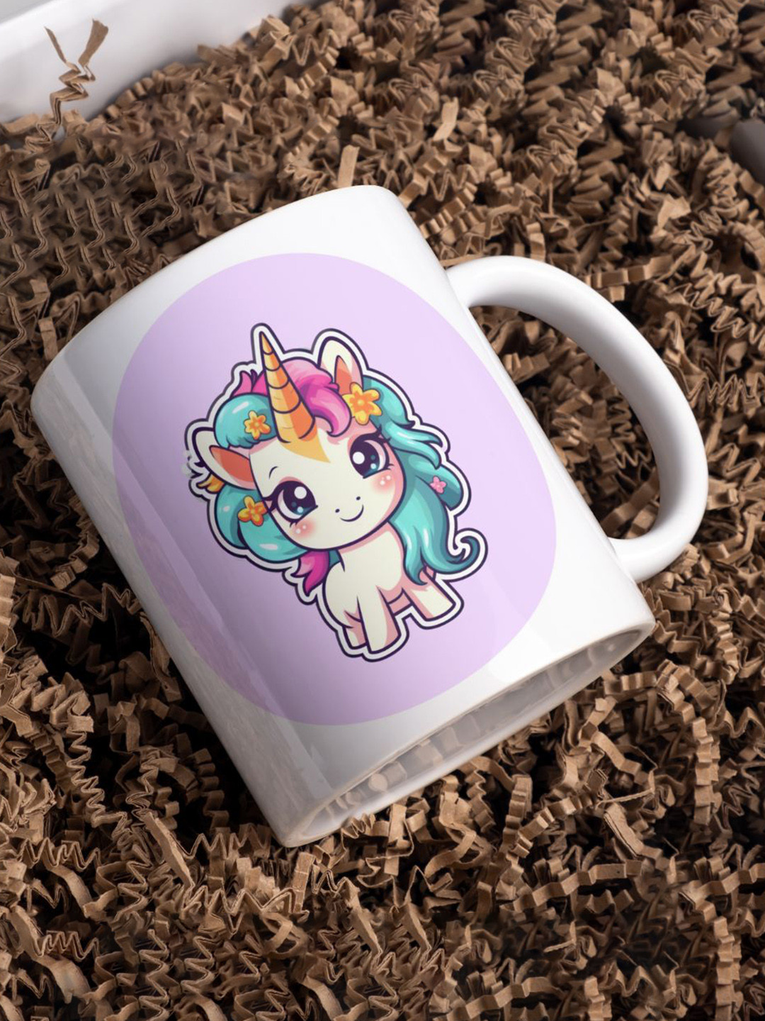 Home Decor Expert White Conversational Ceramic Handmade Mug-300ml