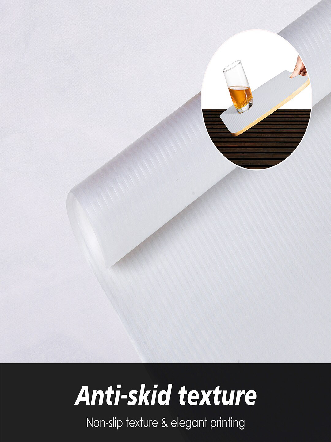 Kuber Industries Transparent Shelf Liner Organiser