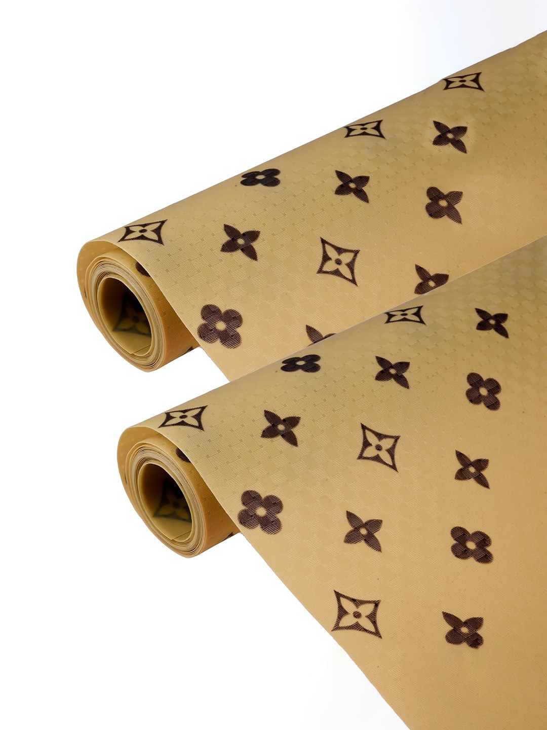 Kuber Industries Brown 2 Pieces ProtectorStar Shelf Liner