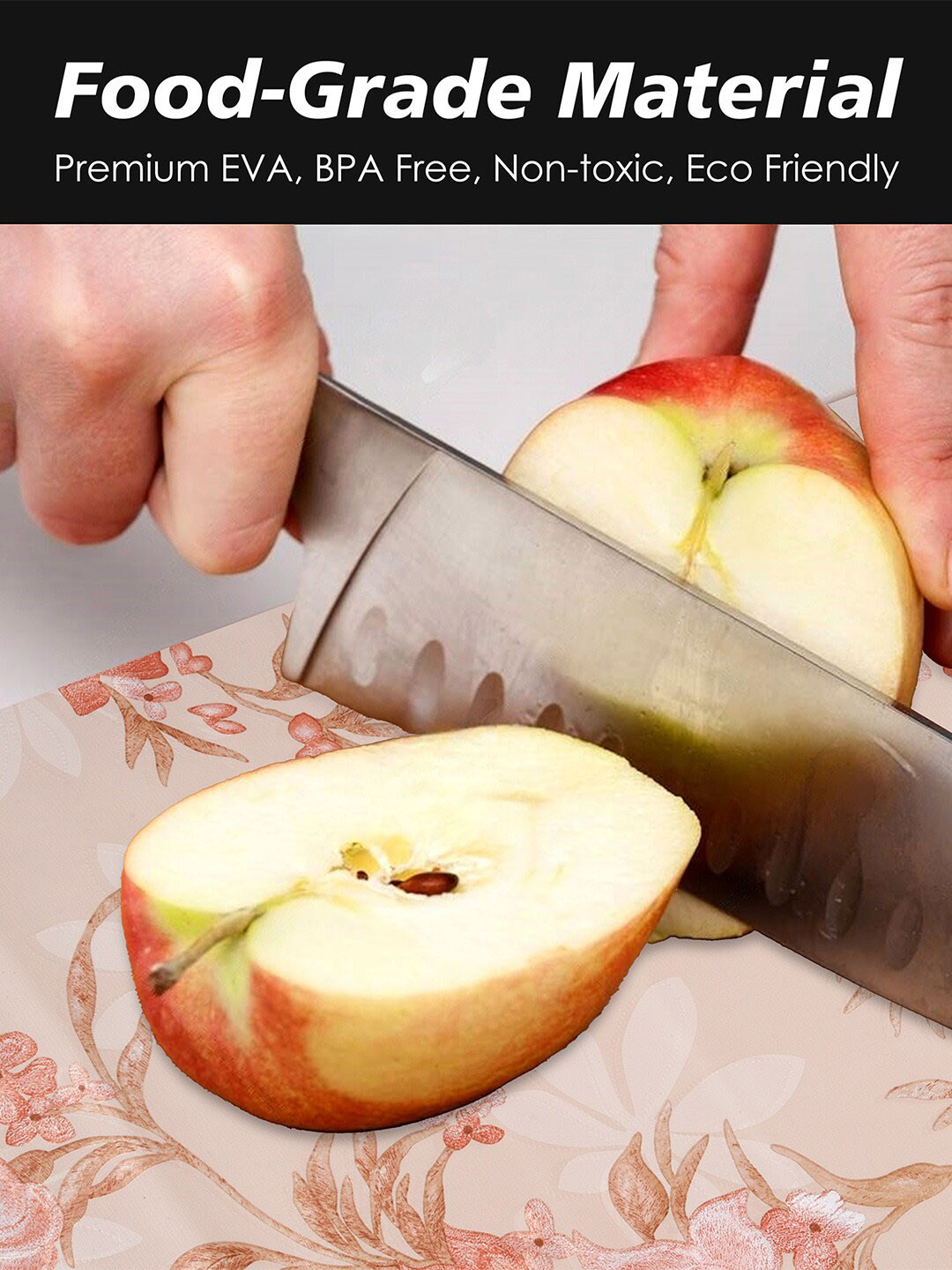 Kuber Industries Grey 2 Pieces Flower Shelf Liner