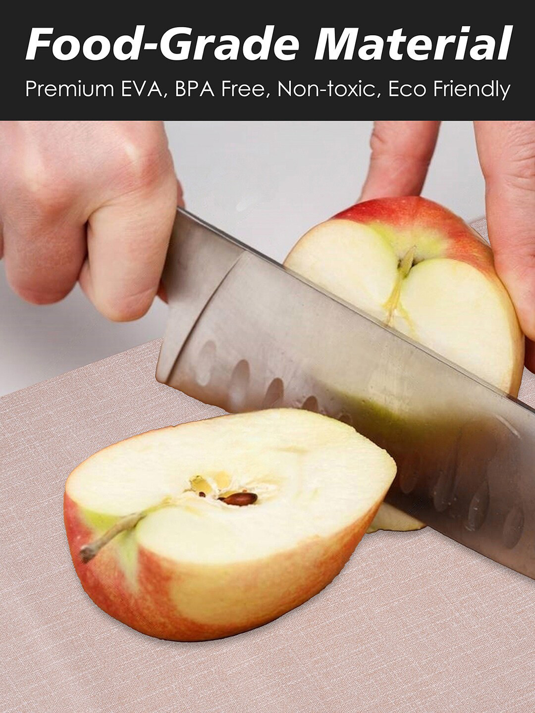 Kuber Industries Beige Textured Shelf Liner Cabinet Mat Organisers