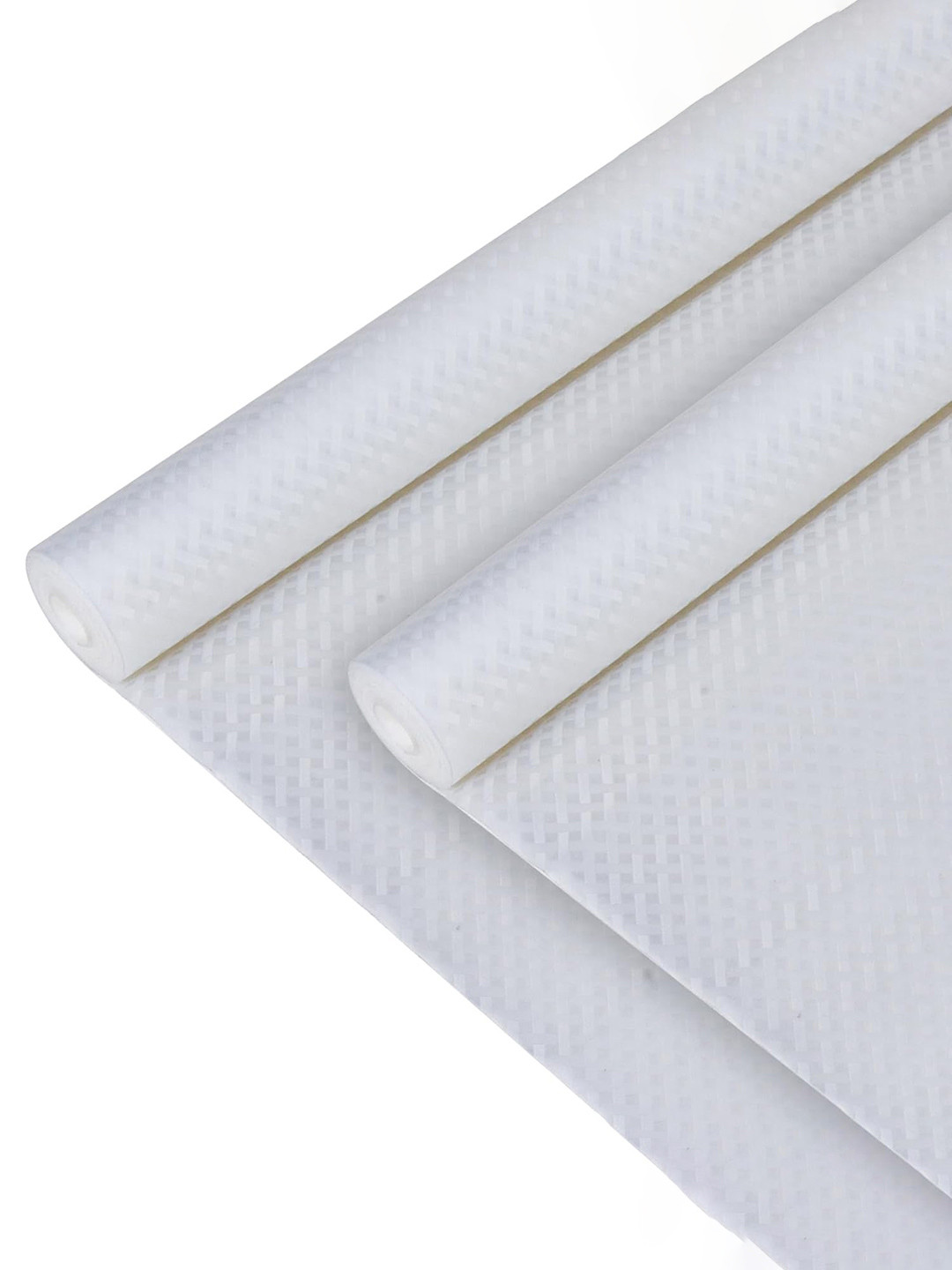 Kuber Industries White 2 Pieces Self Check Shelf Liner