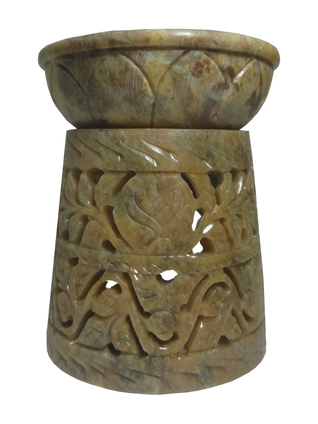 Avinash Handicrafts Grey Brown Cone Shape Aroma Oil Diffuser