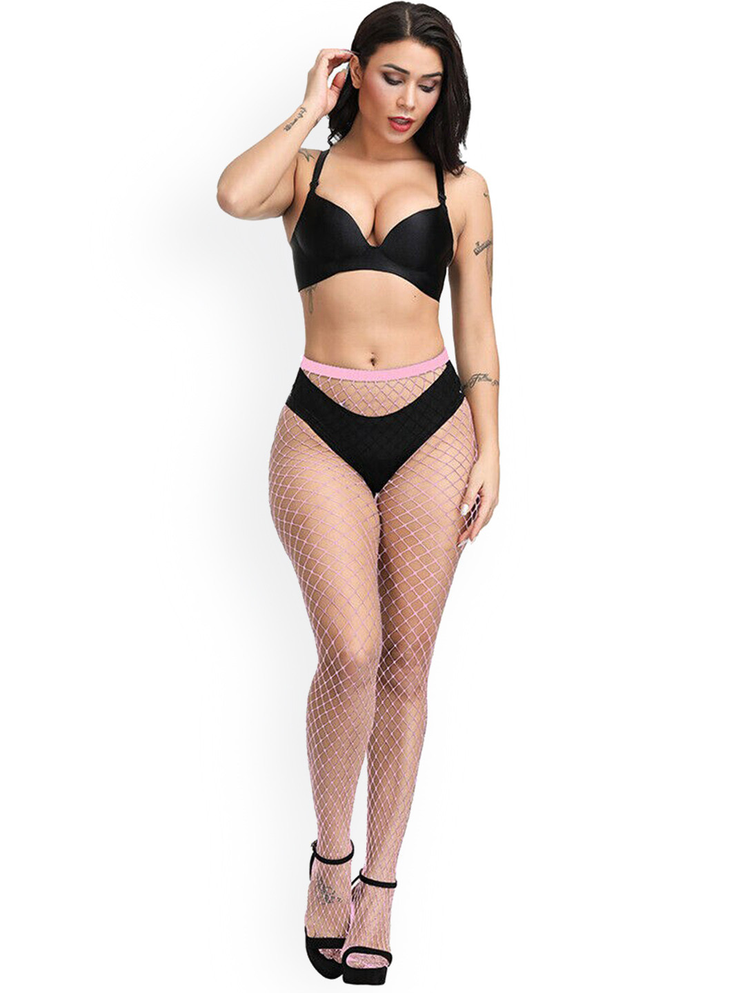 BAESD Pack Of 2 Self Design Sheer Stockings