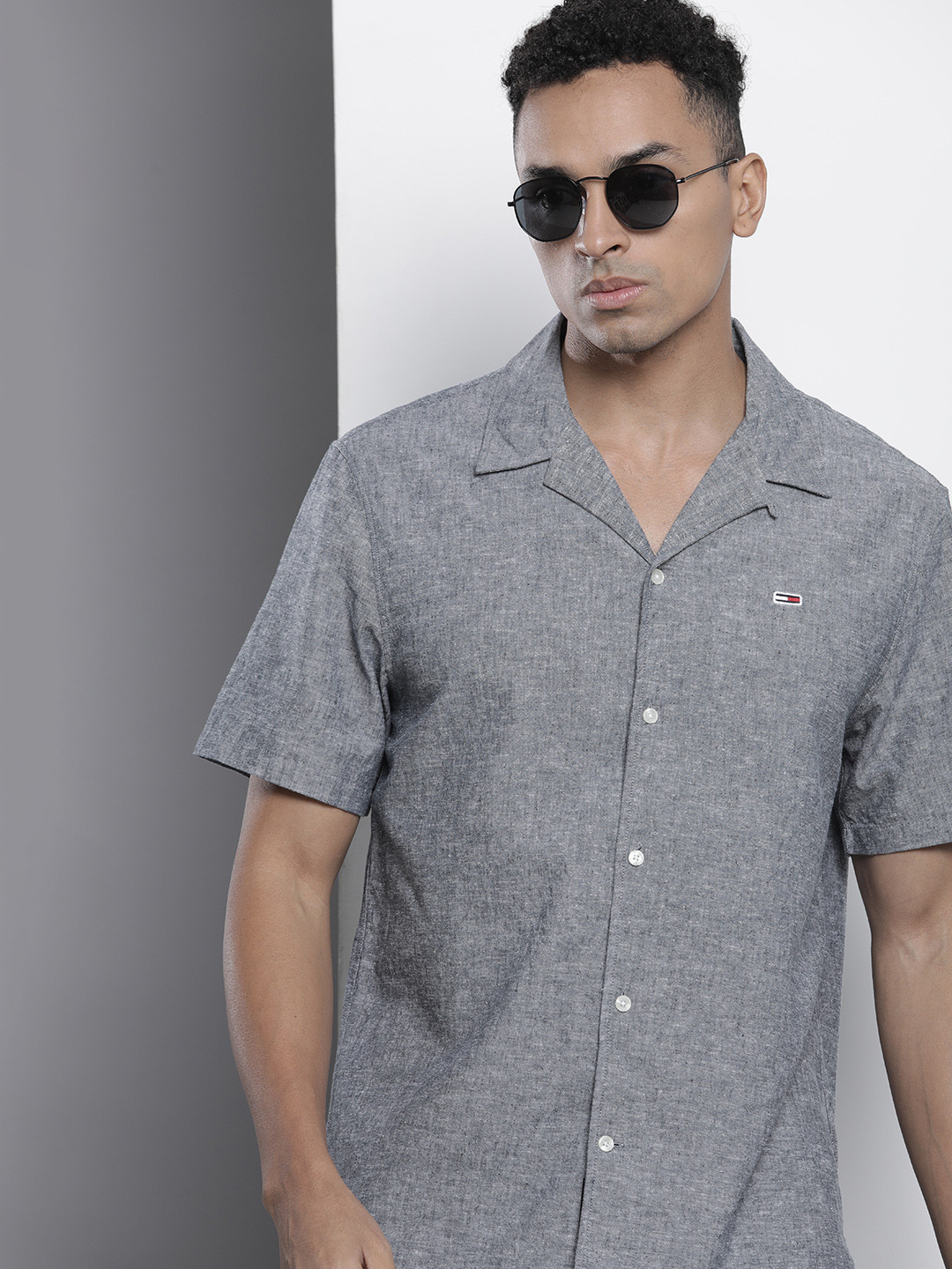 Tommy Hilfiger Cotton Linen Opaque Casual Shirt