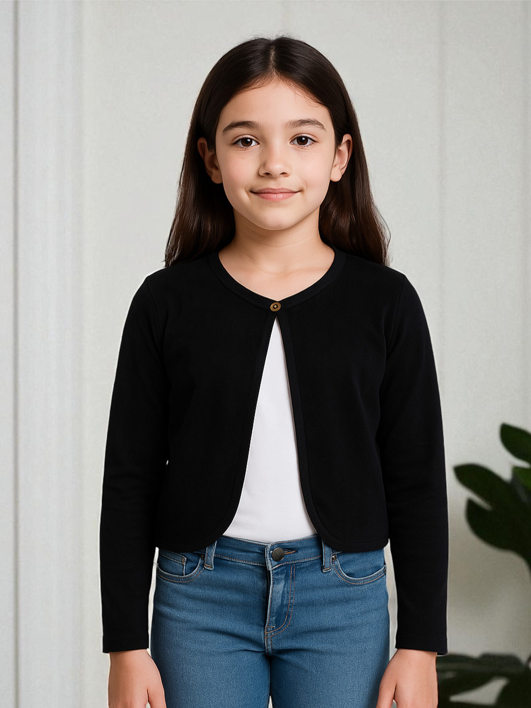 Kryptic Girls Pure Cotton Open Front Shrug