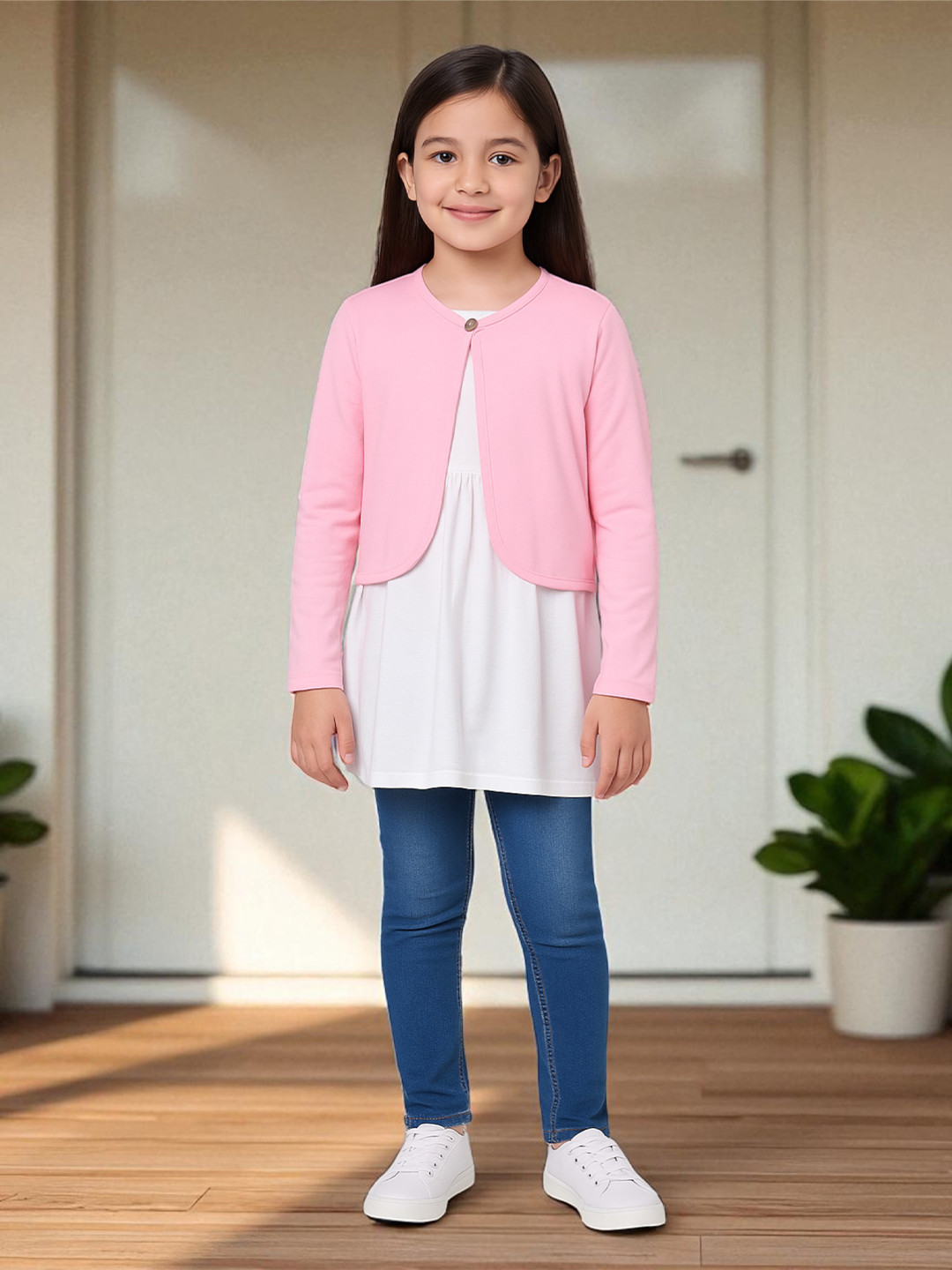 Kryptic Girls Pure Cotton Open Front Shrug
