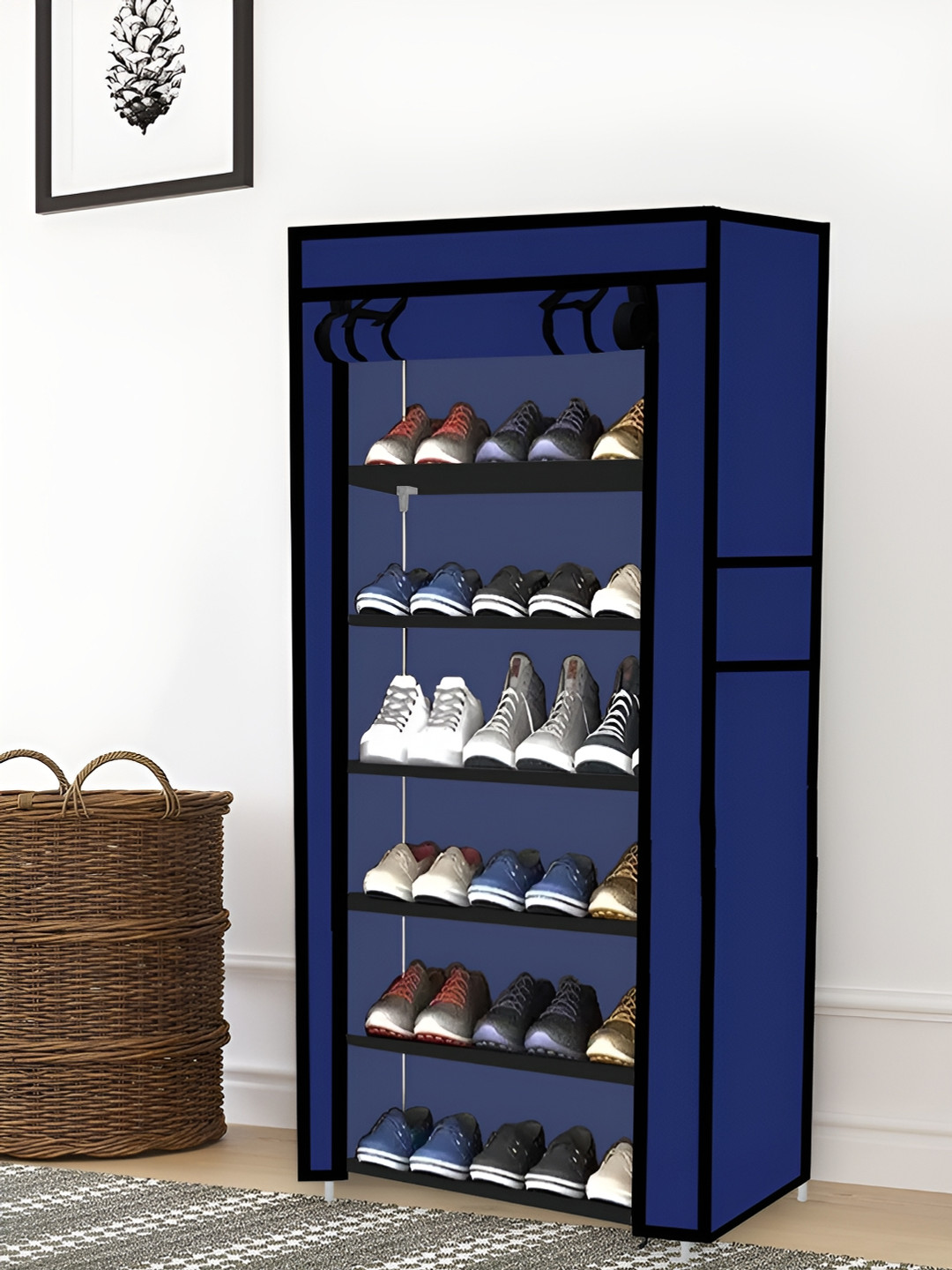 Urban Choice Blue 6-Layer Shoe Racks