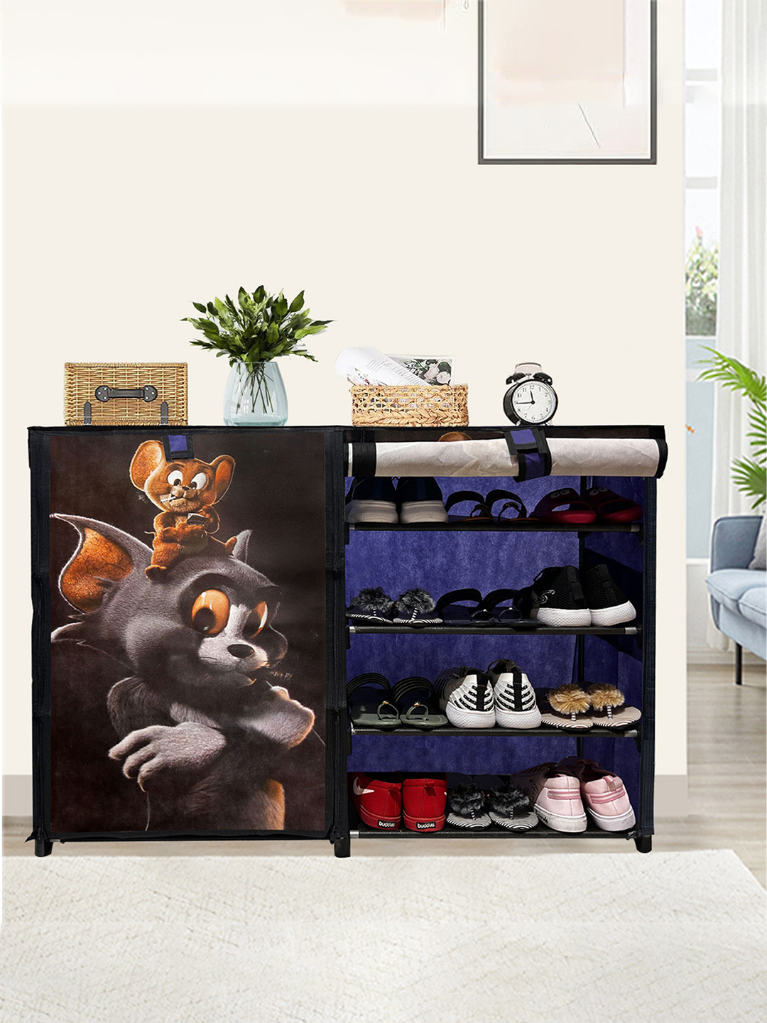 Urban Choice Blue 6 Layer Shoe Rack