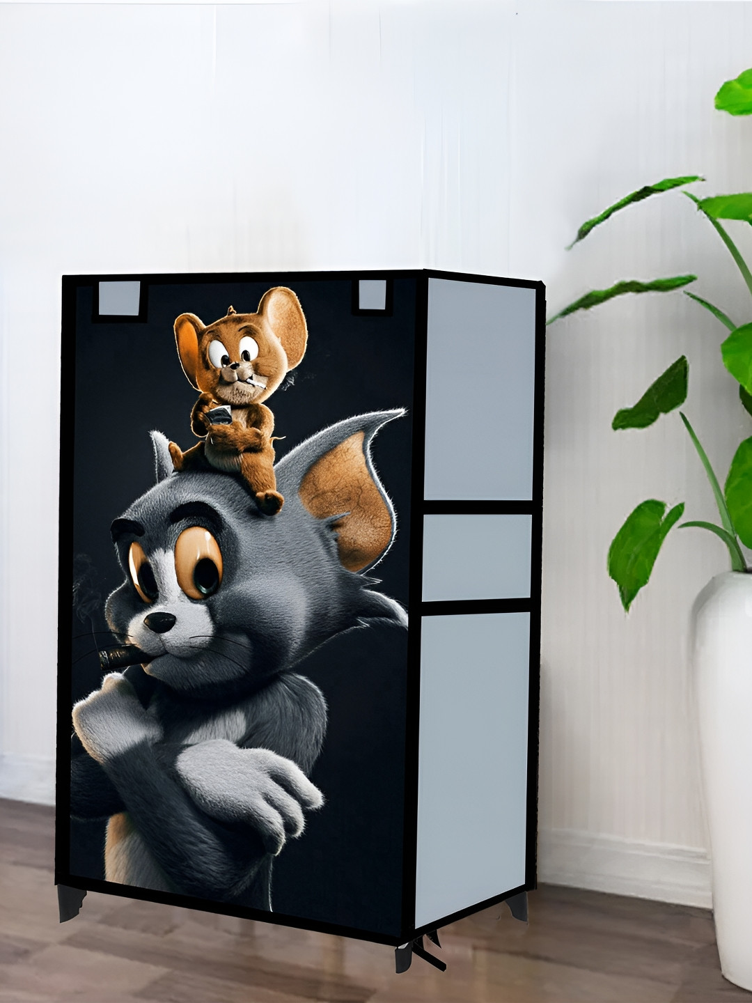 Urban Choice Grey 4-Layer Tom & Jerry Shoes Racks