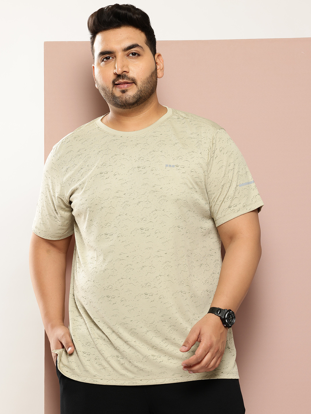 Sztori Plus Size Regular Fit Printed T-shirt