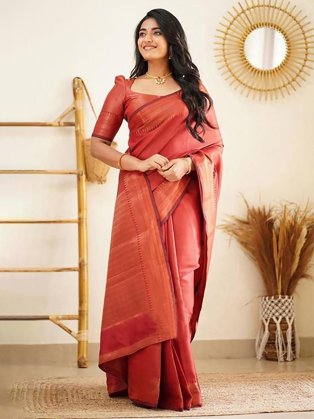 KALINI Ethnic Woven Designer Banarasi Silk Saree