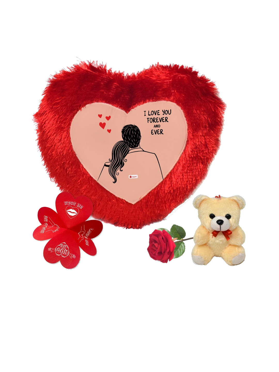 Indigifts Red & Black 4 Pcs Valentine Gifts