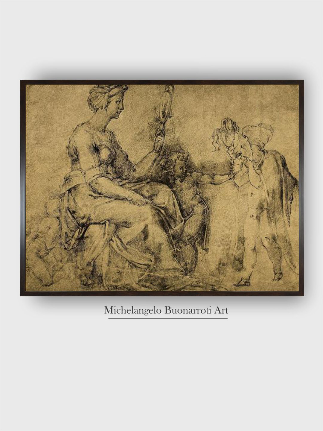 The Art House Wood Wall Rectangle Paintings Wall Art - 23.62 x 17.71 In