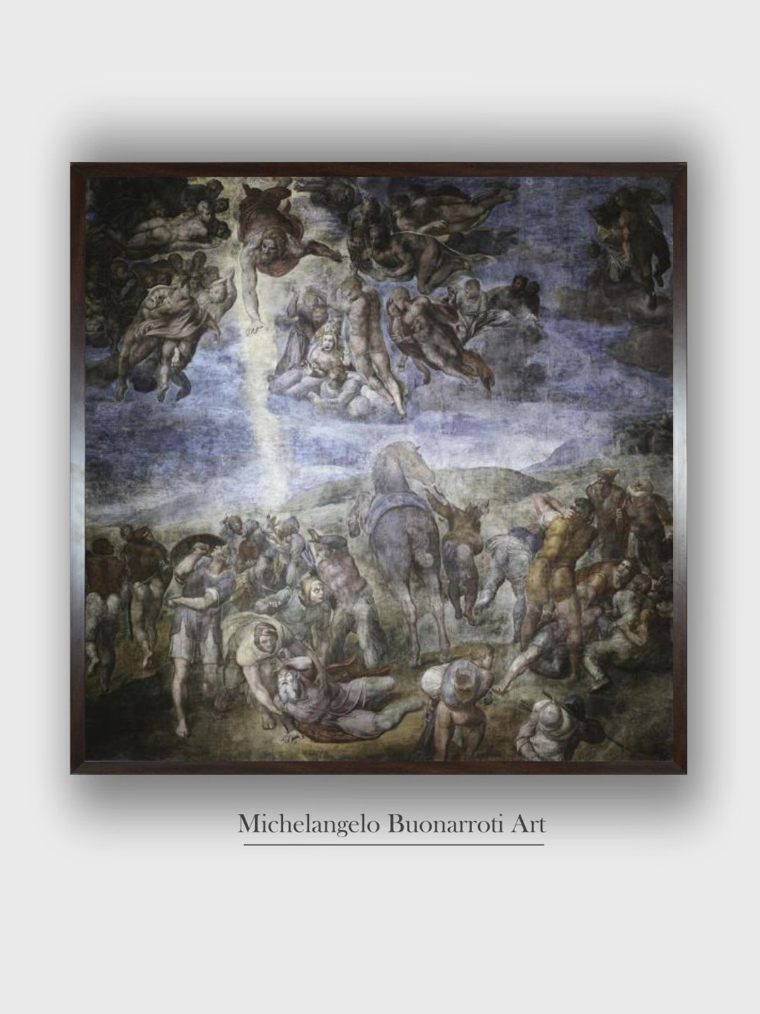 The Art House Grey The Conversion of Saul Wooden Framed Canvas Painting Wall Art